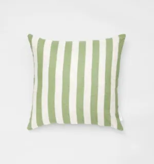 Stripe Sage Square Cushion 50x50