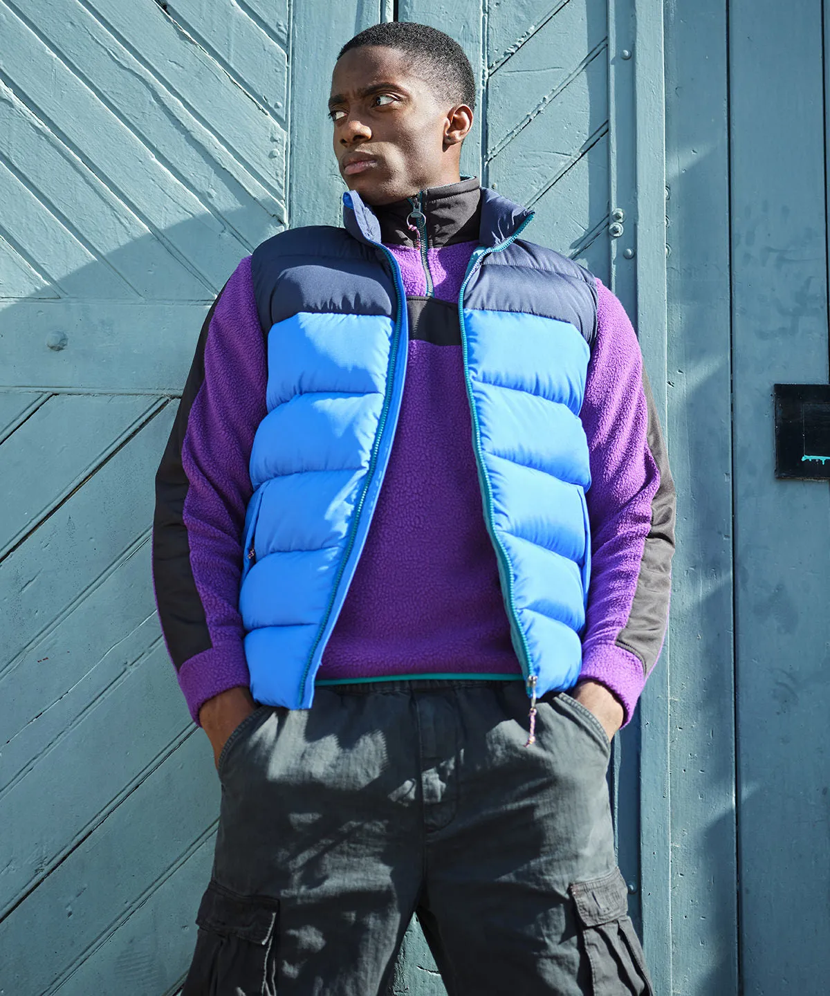 Strong Blue/Navy - Vintage puffer vest