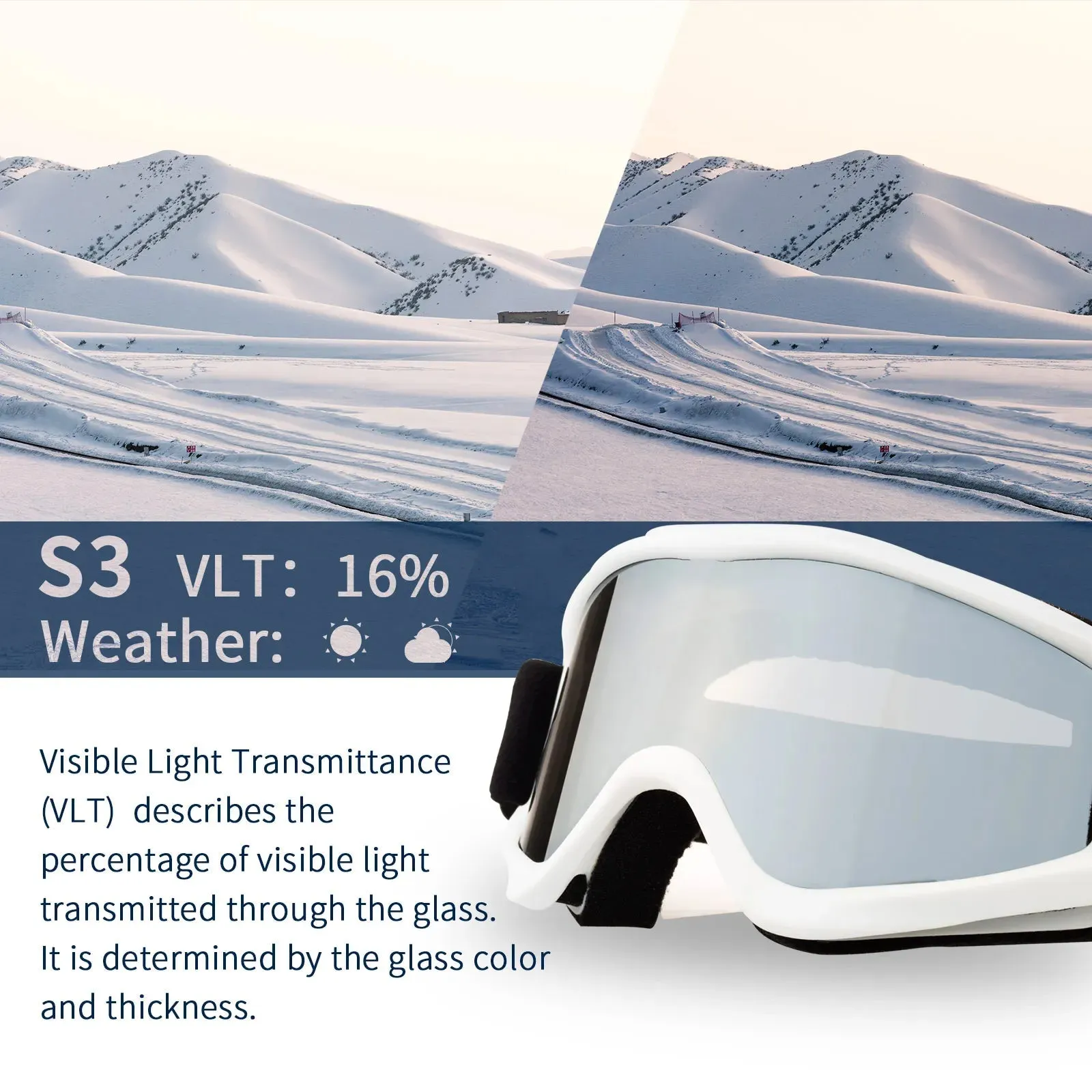 Strong Eyes Protection Ski Goggle