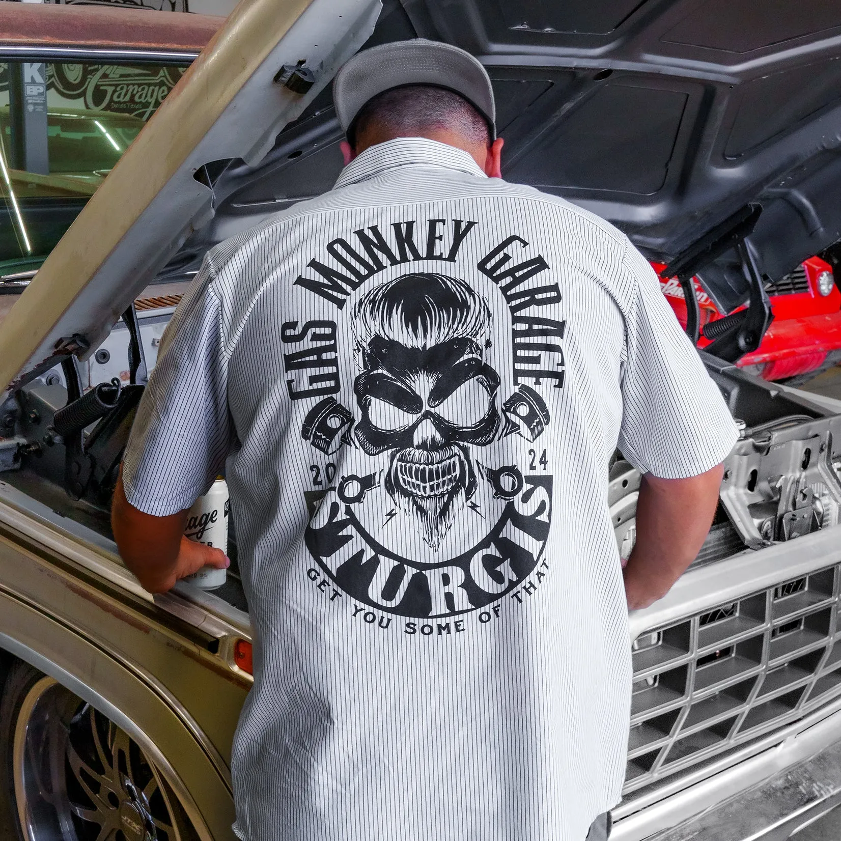 Sturgis Work Shirt Striped
