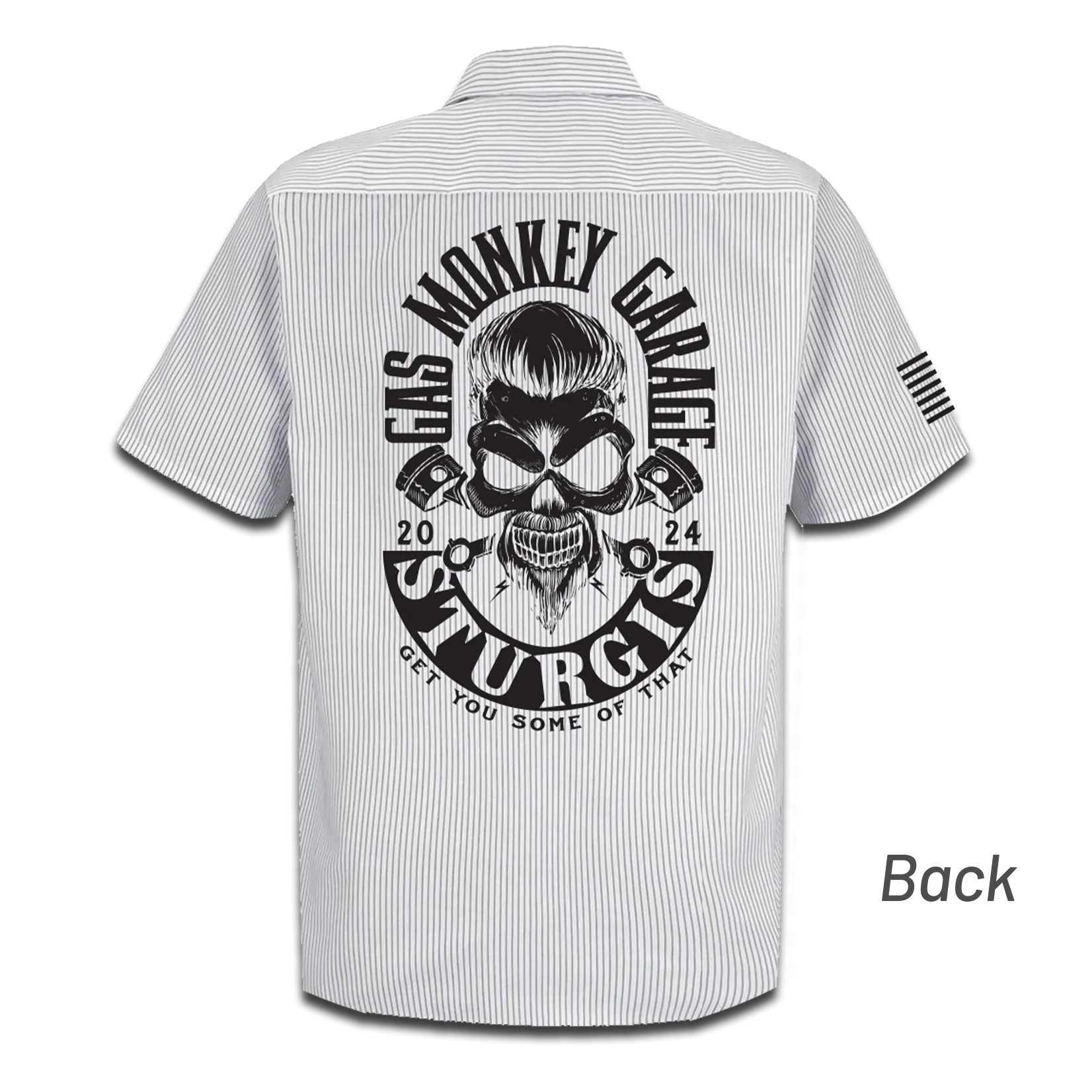 Sturgis Work Shirt Striped