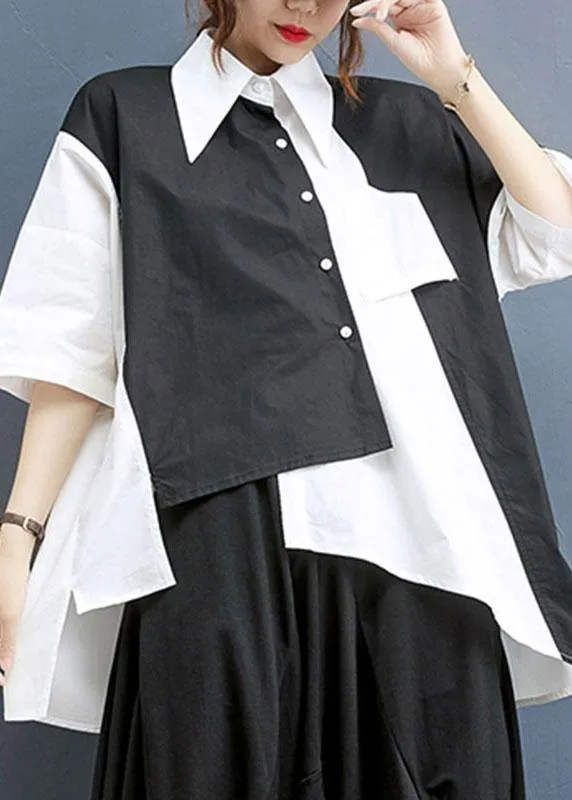 Summer Asymmetrical design Shirt Harlem Pants Two Piece Suit