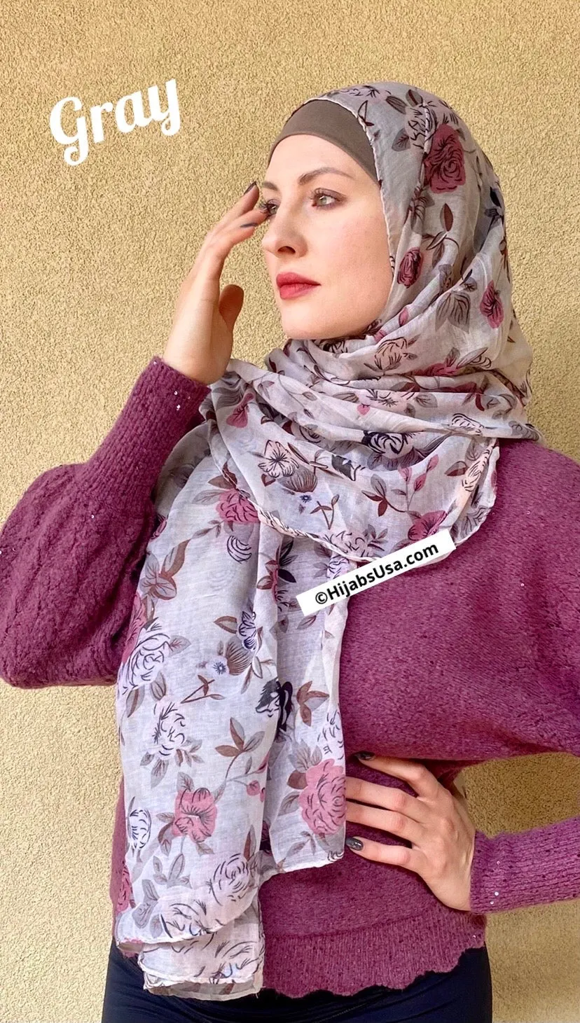 Summer Blossom Hijab/Shawl/Wrap