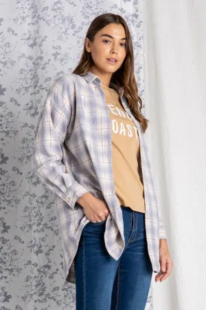 Summer Nights Plaid Shirt Jacket