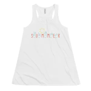 SUMMER VIBES Flowy Racerback Tank
