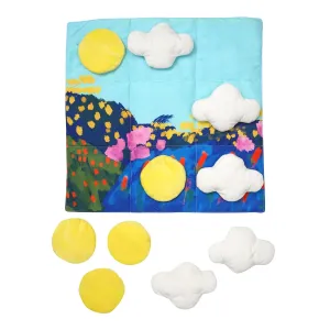 Sunny Day Floor Mat Tic Tac Toe