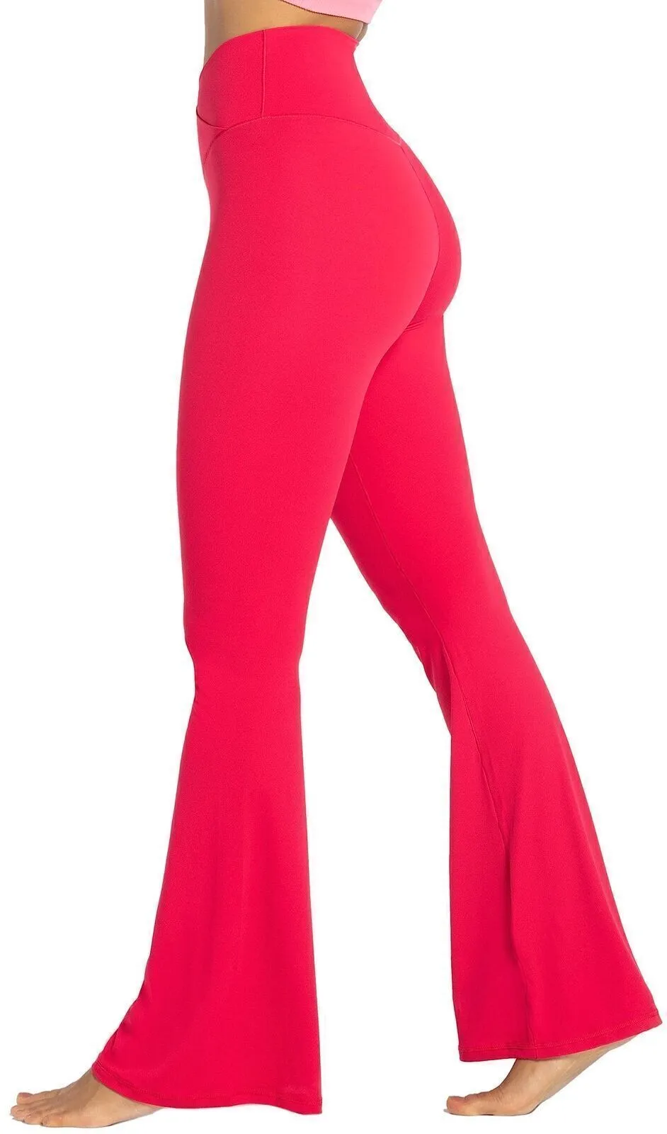 Sunzel Flare Leggings, Crossover Yoga Pants for Women with Tummy Control, High-W