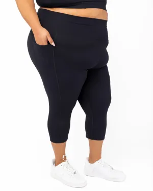 SuperHold™ Pocket Capris | Black