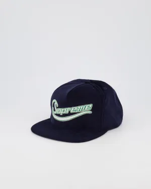SUPREME PINCH PANEL BASEBALL CAP - BLACK/GREEN