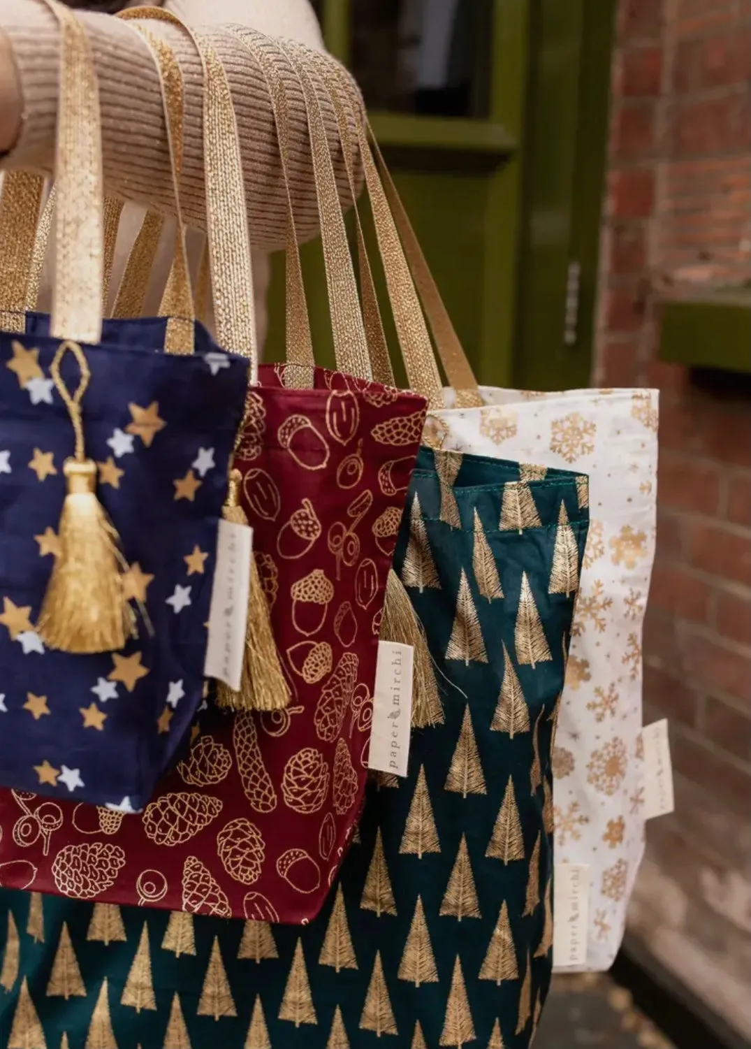 Sustainable Gift Wrap - Large Tote Bags