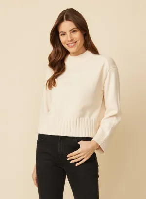 Sutton Chainette Pullover - Cream