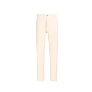SVG Men's Beige Stretch Slim Straight Pants