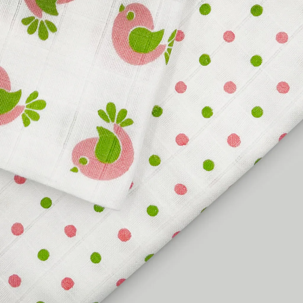 Swaddles and Socks New Baby Gift Set, Pink