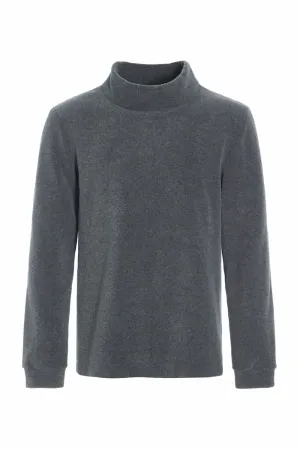 SWEATER W/ HIGH NECK - 1031C - GREY