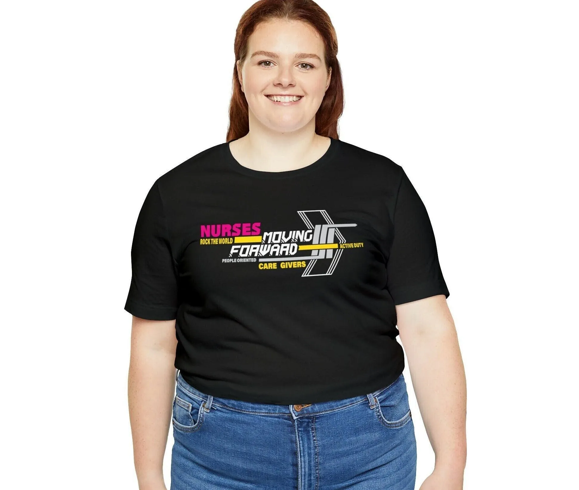 T-shirt Nurses Rock the World | Inspirational tee Motivational t shirt for men and women Trendy Positive Vibes Shirt