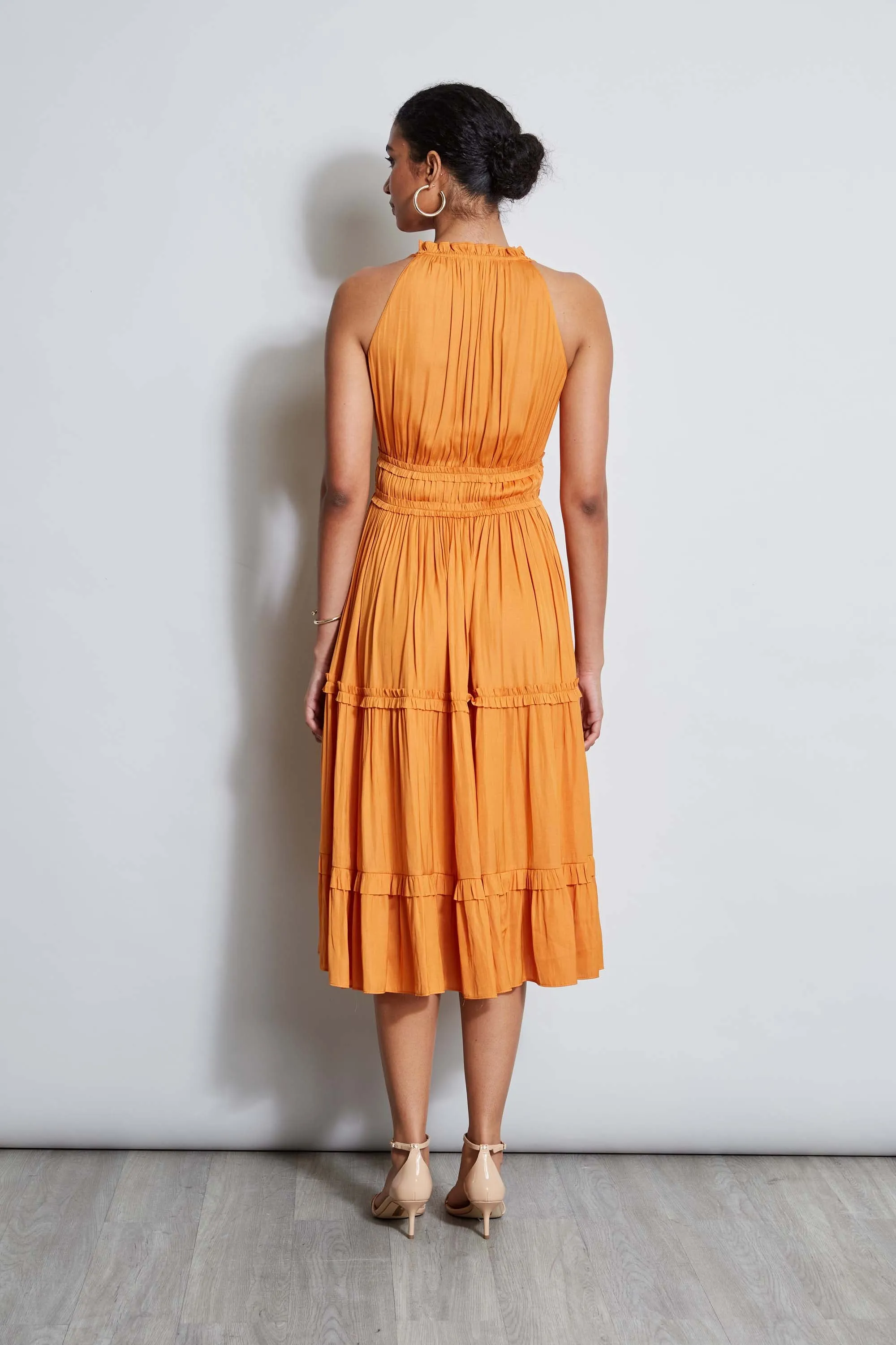 T-Tahari Halter Midi Dress