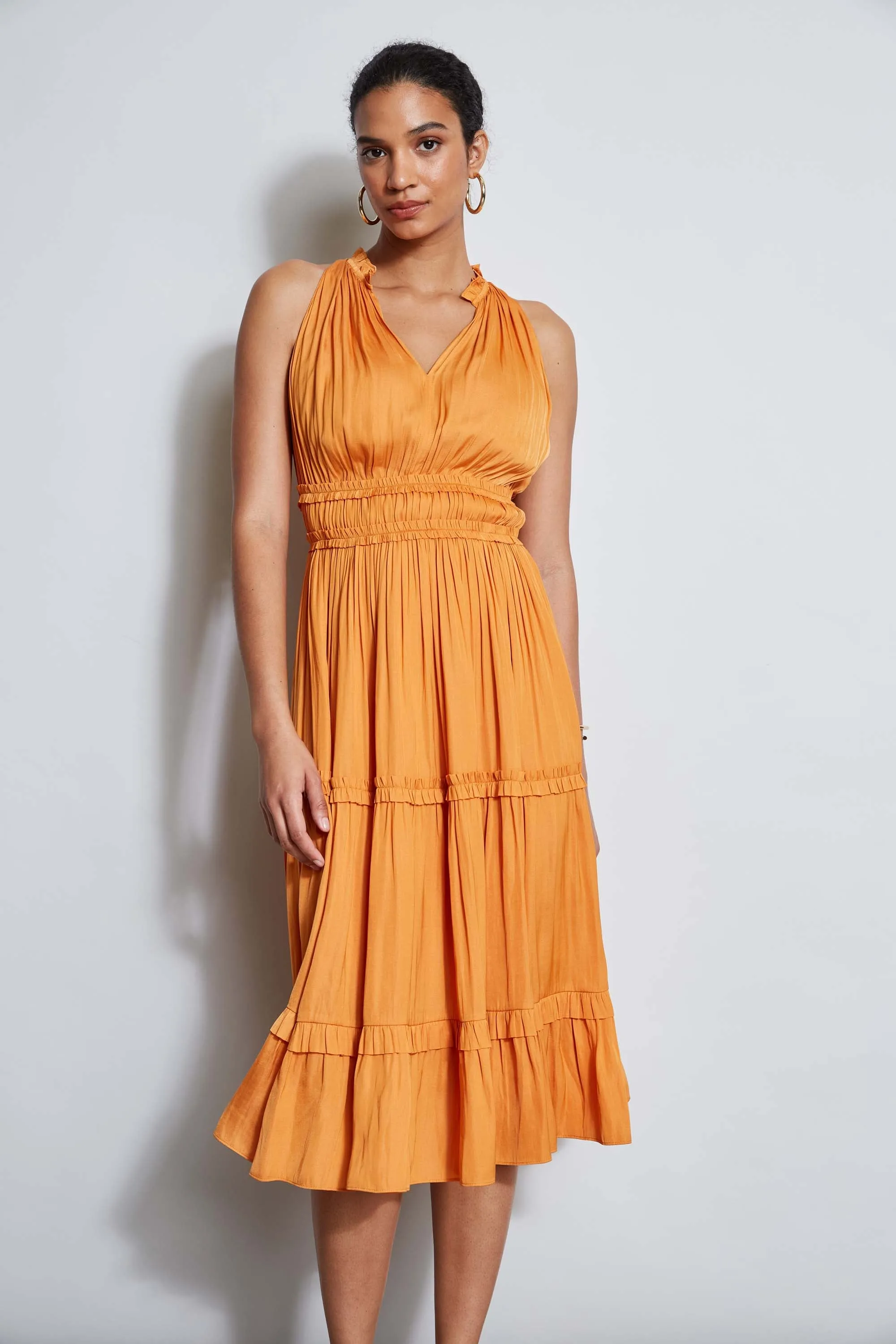 T-Tahari Halter Midi Dress