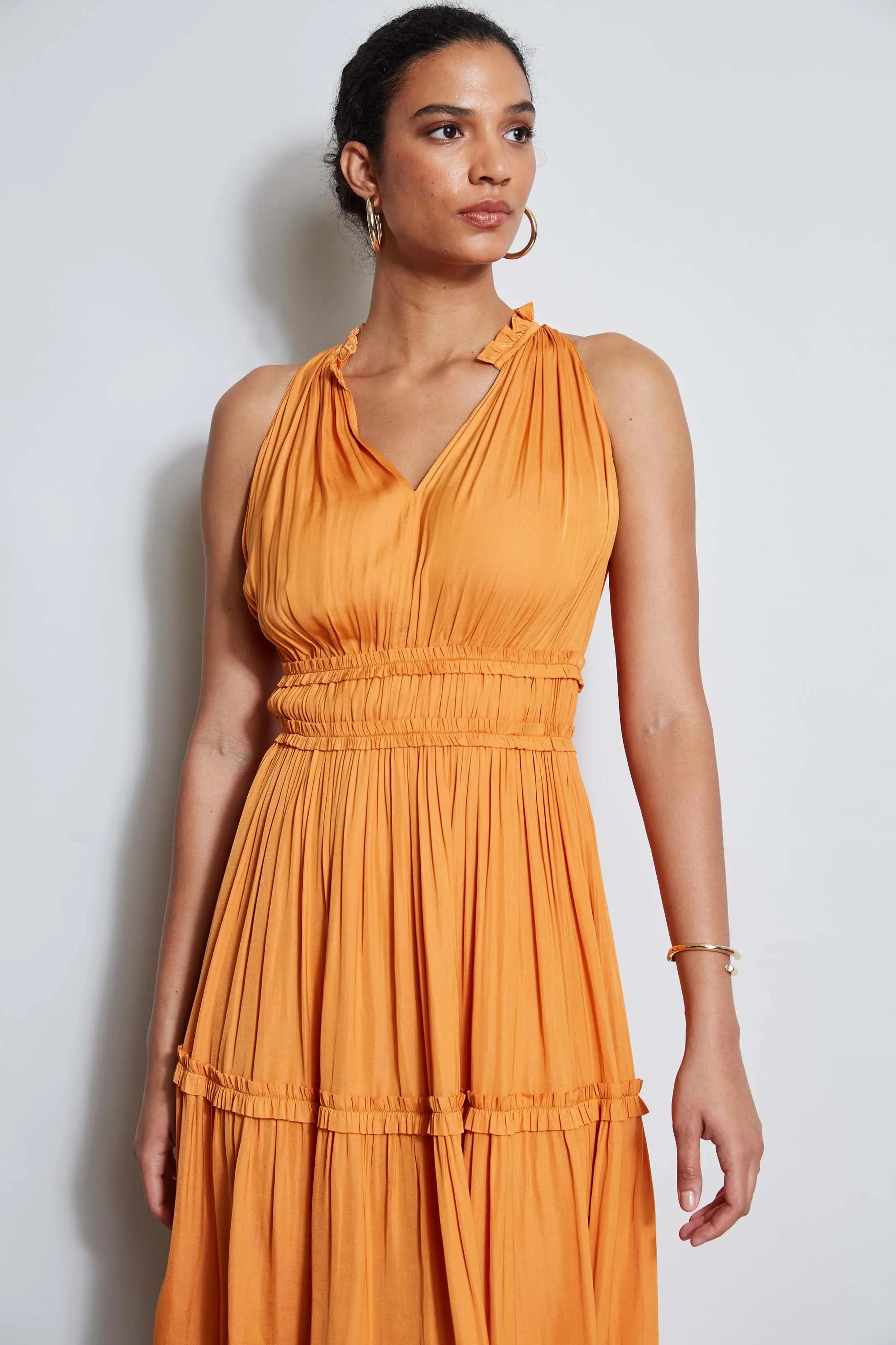 T-Tahari Halter Midi Dress