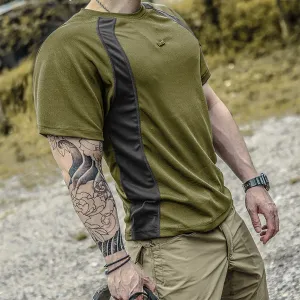 TACTICAL COLOR BLOCK RAGLAN TEE