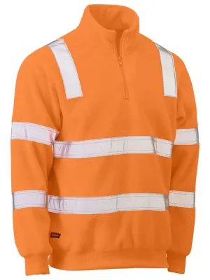 Taped Hi Vis Rail Polar Fleece Jumper - BK6816T