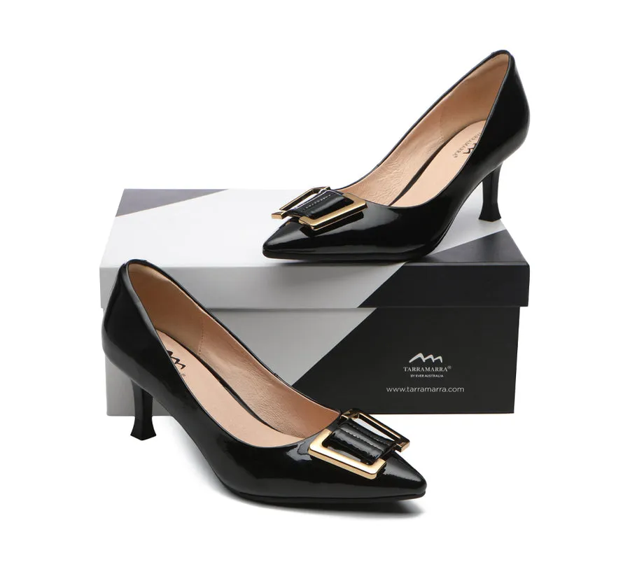 TARRAMARRA Low Heel with Metal Buckle Décor Women Leather Shoes Lydia
