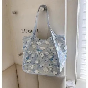 TAVIMART  -  Female Sweet Floral Flower Handbag Tote Bags High Quality Large Capacity Women Commute Shoulder Bag