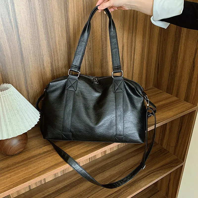 TAVIMART  -  Large capacity women handbag new PU tote bag shoulder bag travel crossbody bag shoulder bag