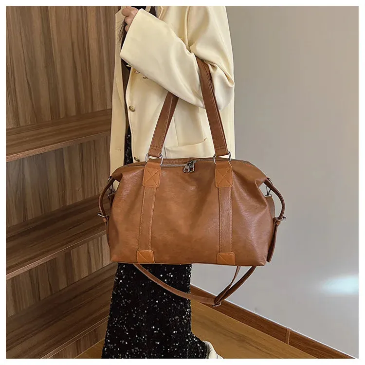 TAVIMART  -  Large capacity women handbag new PU tote bag shoulder bag travel crossbody bag shoulder bag