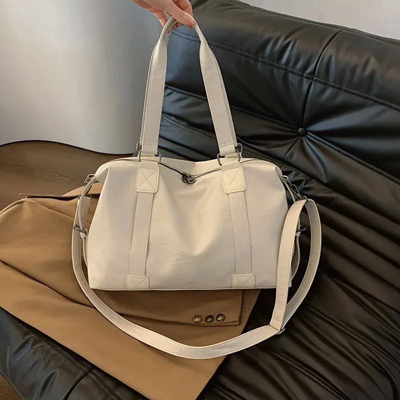 TAVIMART  -  Large capacity women handbag new PU tote bag shoulder bag travel crossbody bag shoulder bag