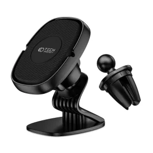 Tech-Protect N40 Magnetisk Mobilholder til bil - m. Klister / Ventilationsanlæg Montering - Sort