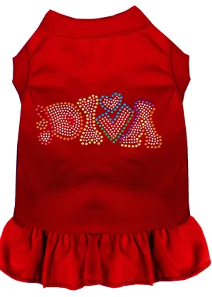 Technicolor Diva Rhinestone Pet Dress Red Xxl (18)