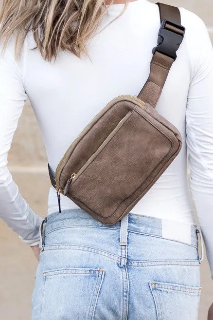 TEEK - Vegan Leather Everywhere Sling Belt Bag