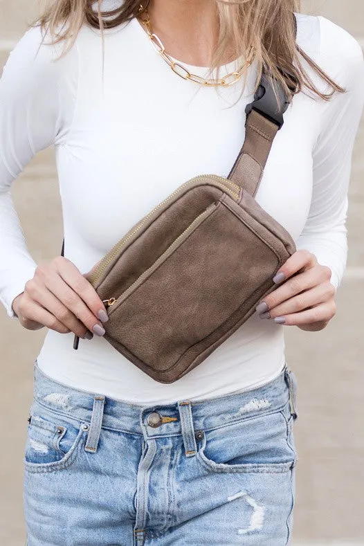 TEEK - Vegan Leather Everywhere Sling Belt Bag