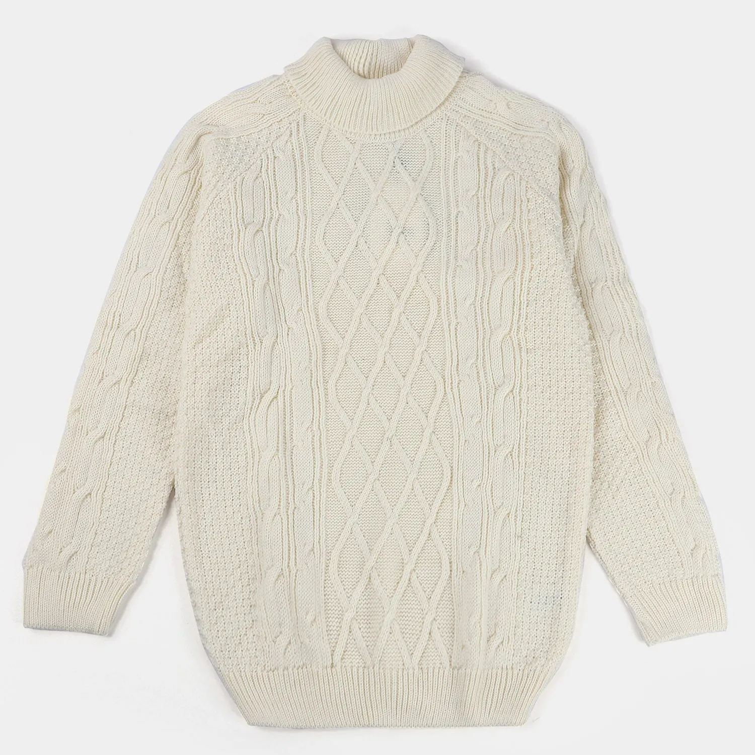 Teens Boys Knitted Sweater -White
