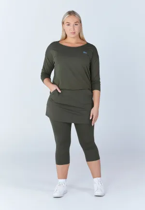 Tennis 3/4 Loose Fit Shirt, khaki