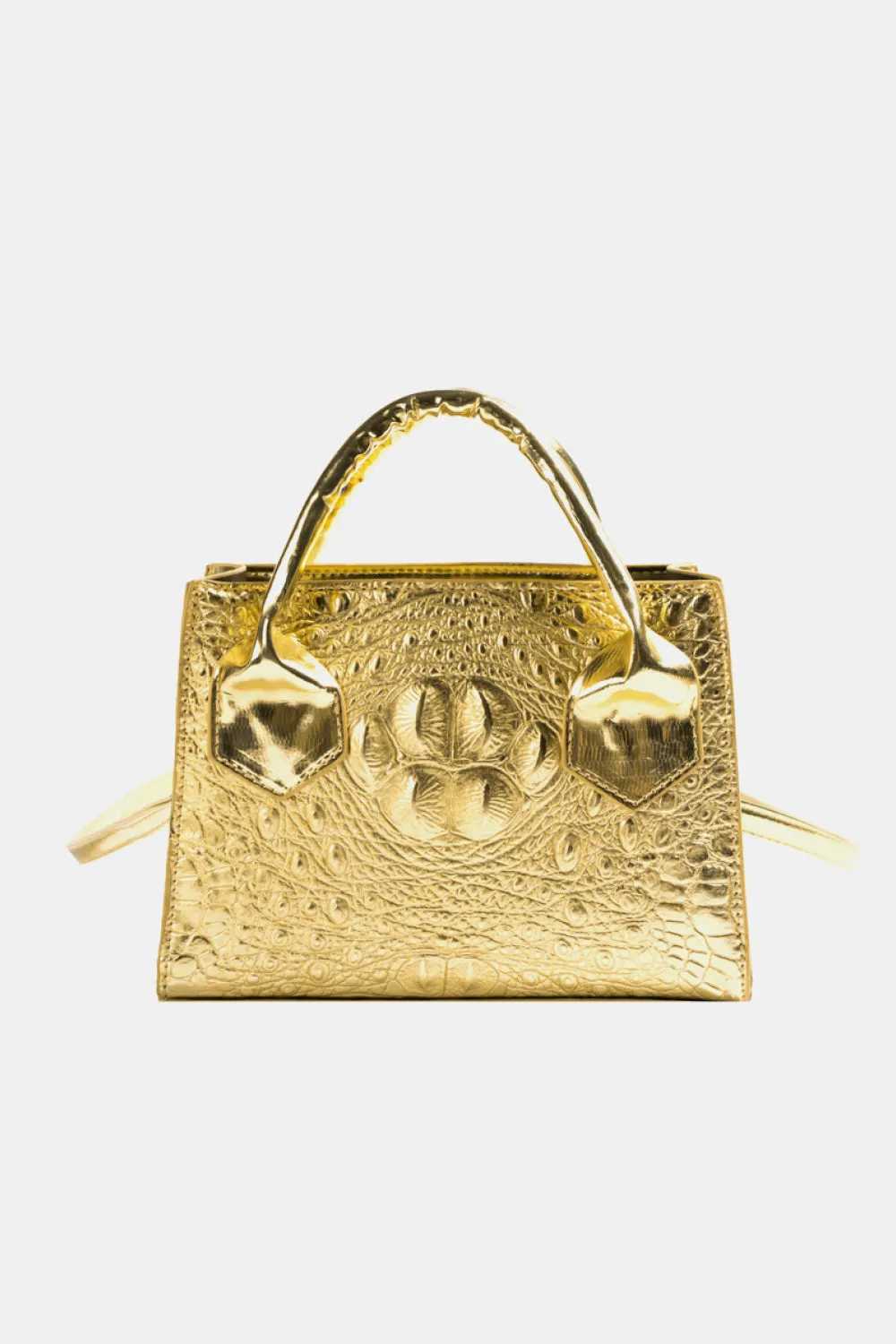 Textured Faux Leather Crossbody Bag
