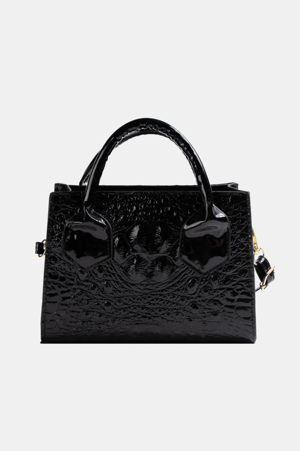 Textured Faux Leather Crossbody Bag