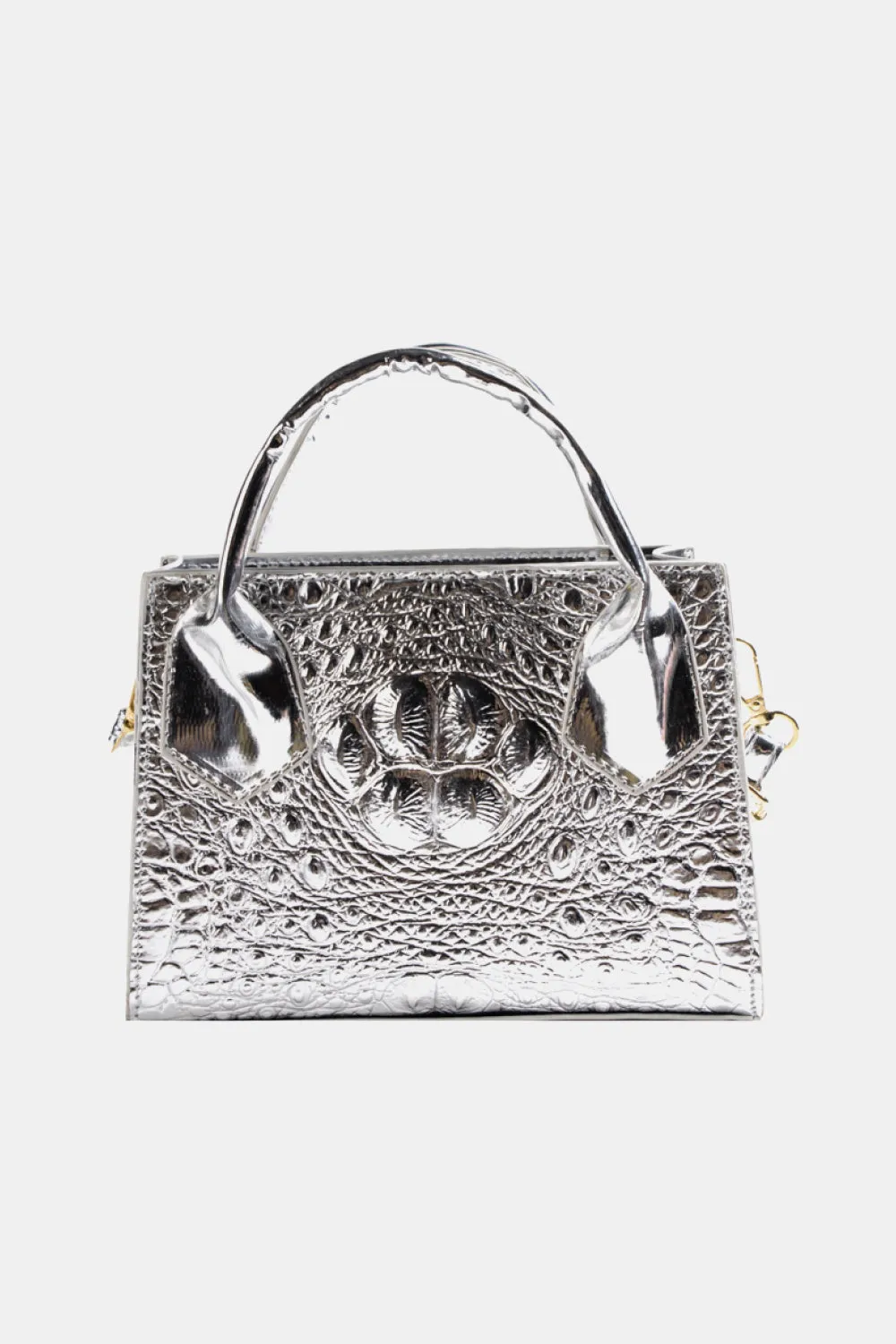 Textured Faux Leather Crossbody Bag