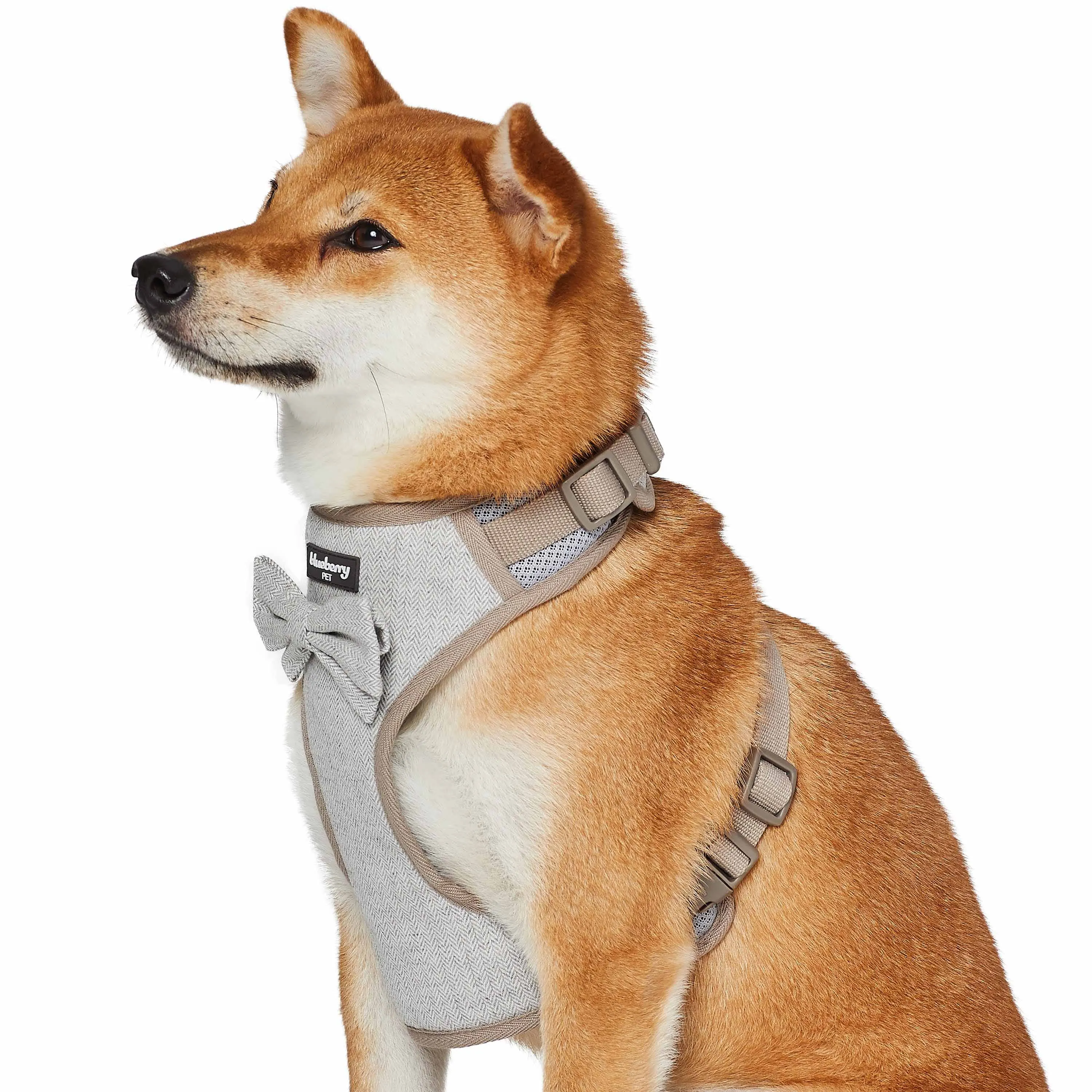 Textured Tweed Dog Harness Vest