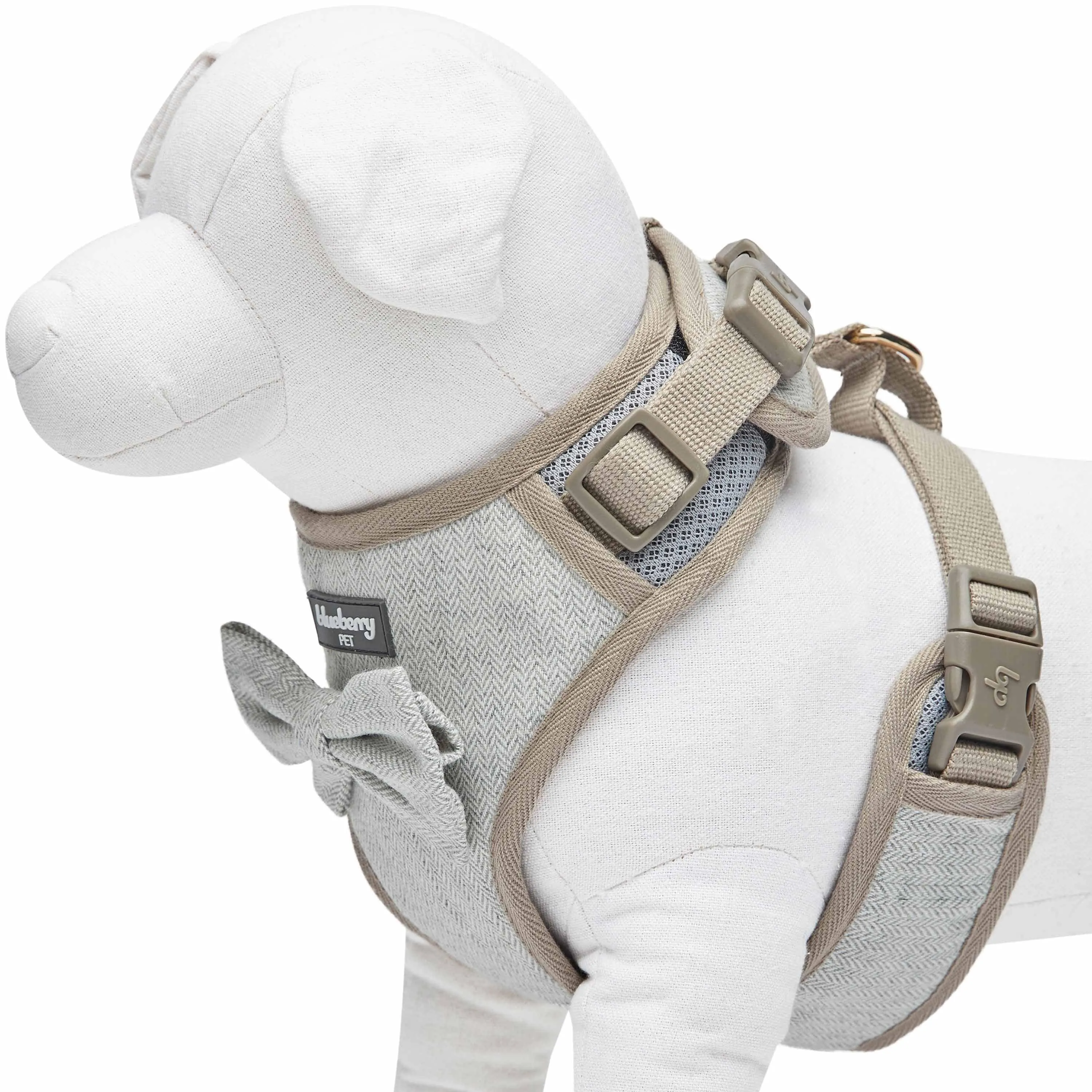 Textured Tweed Dog Harness Vest