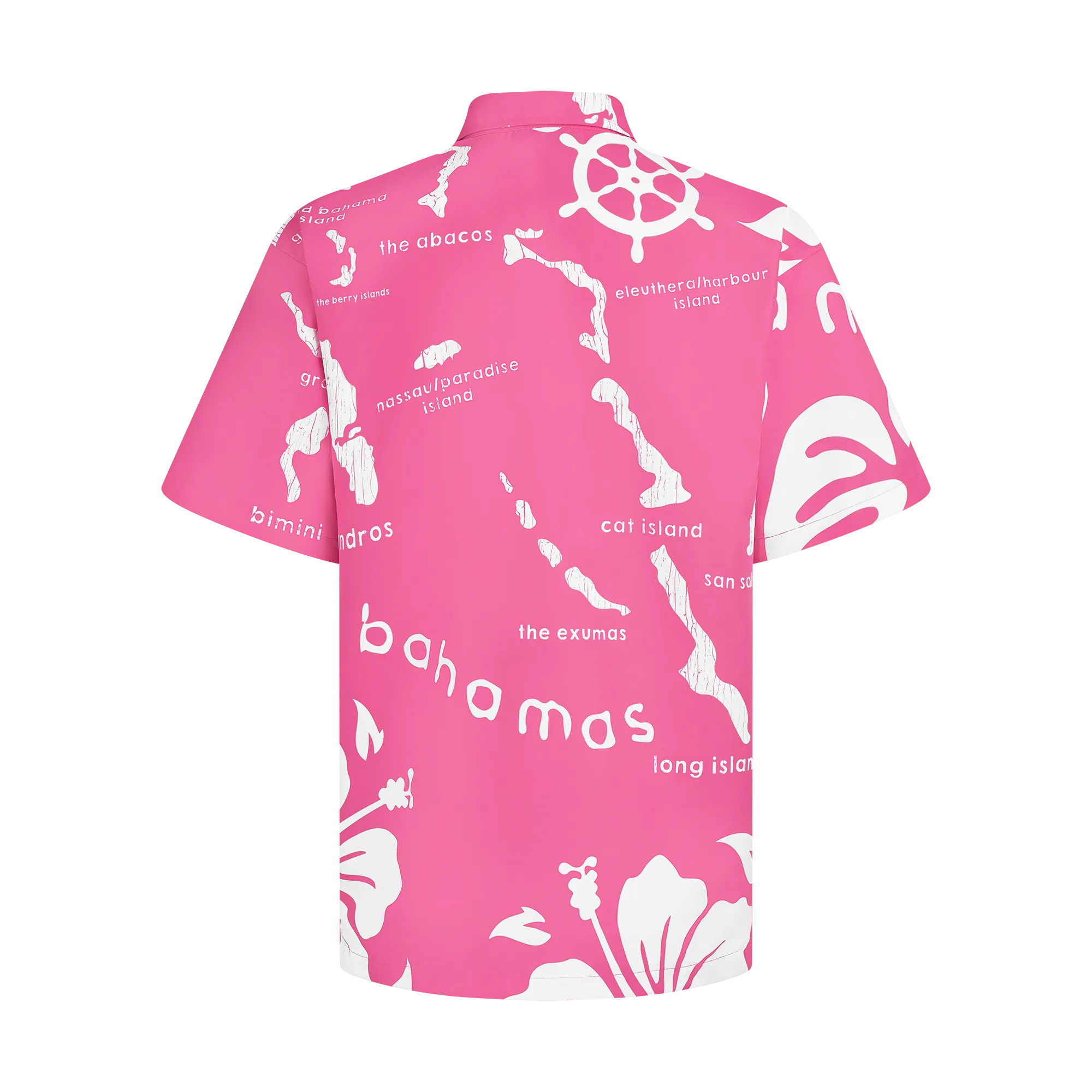 THE ARCHIPELAGO BUTTON UP- FUCHSIA