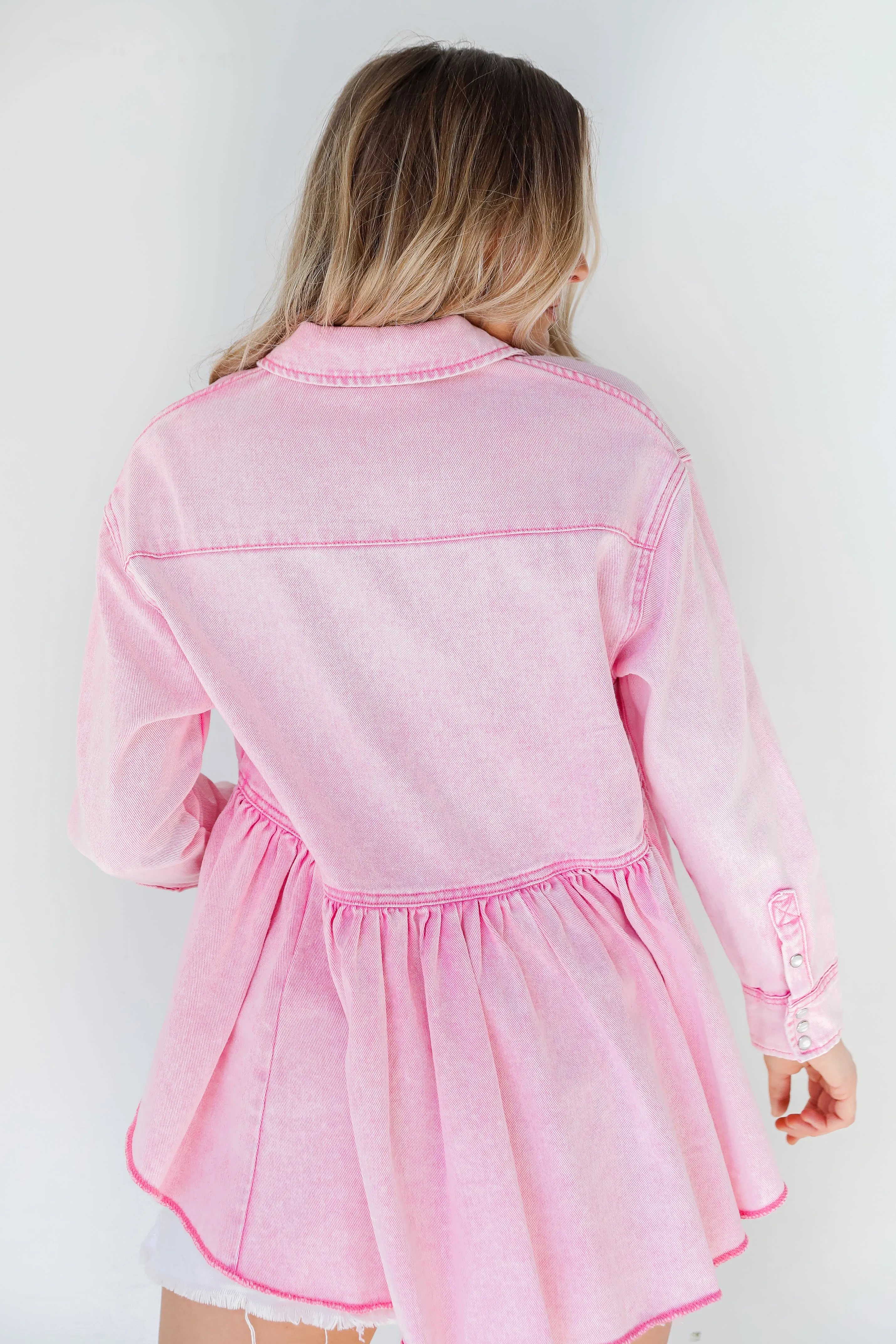 The Best Day Peplum Denim Jacket