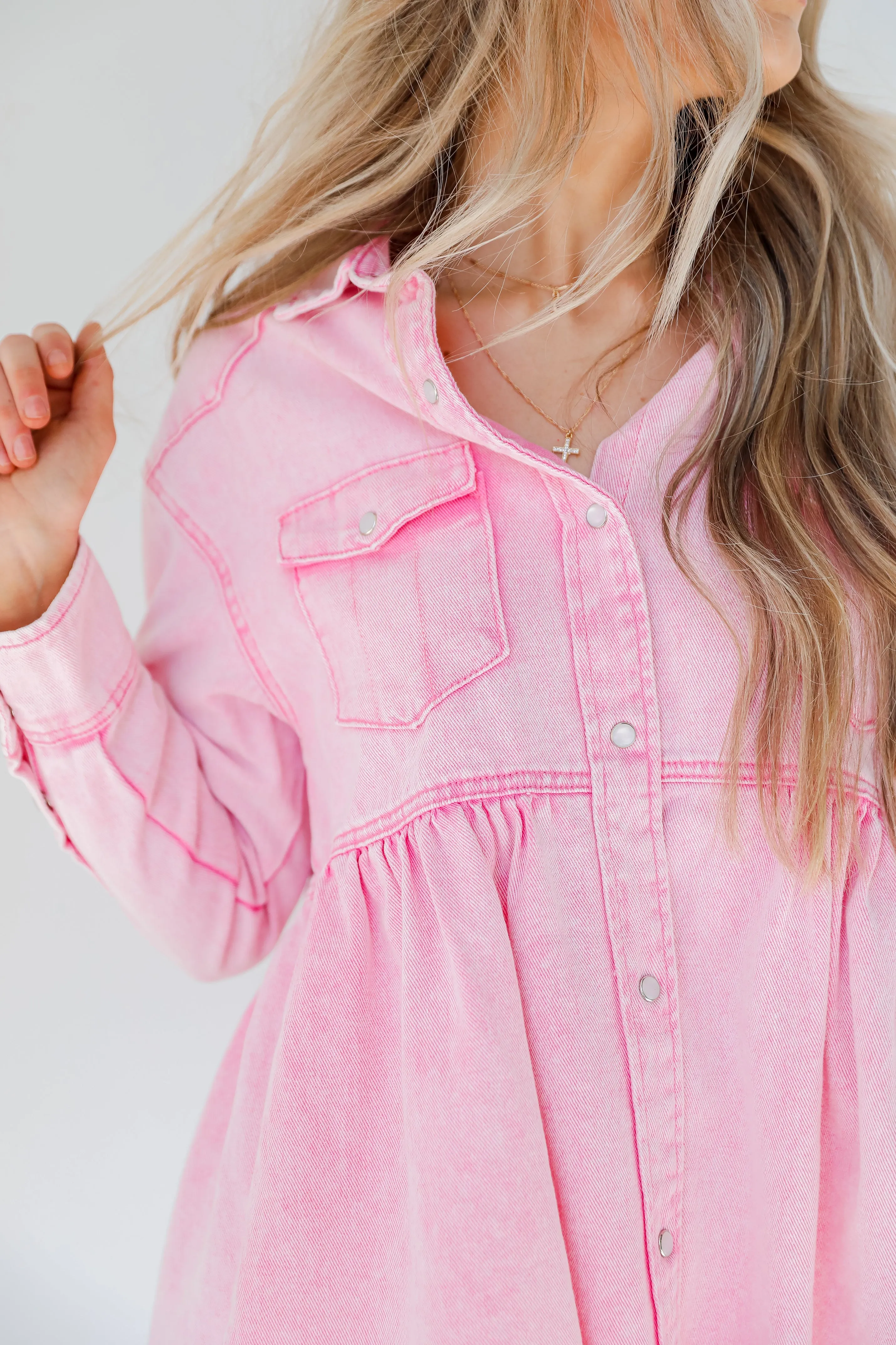 The Best Day Peplum Denim Jacket