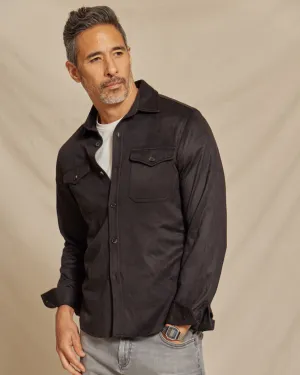 The Connor - Light Weight Wool Tech Shirt Jacket - Black