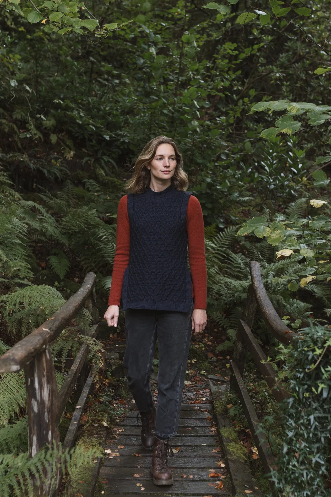 The Elba British Wool Tabard in Navy