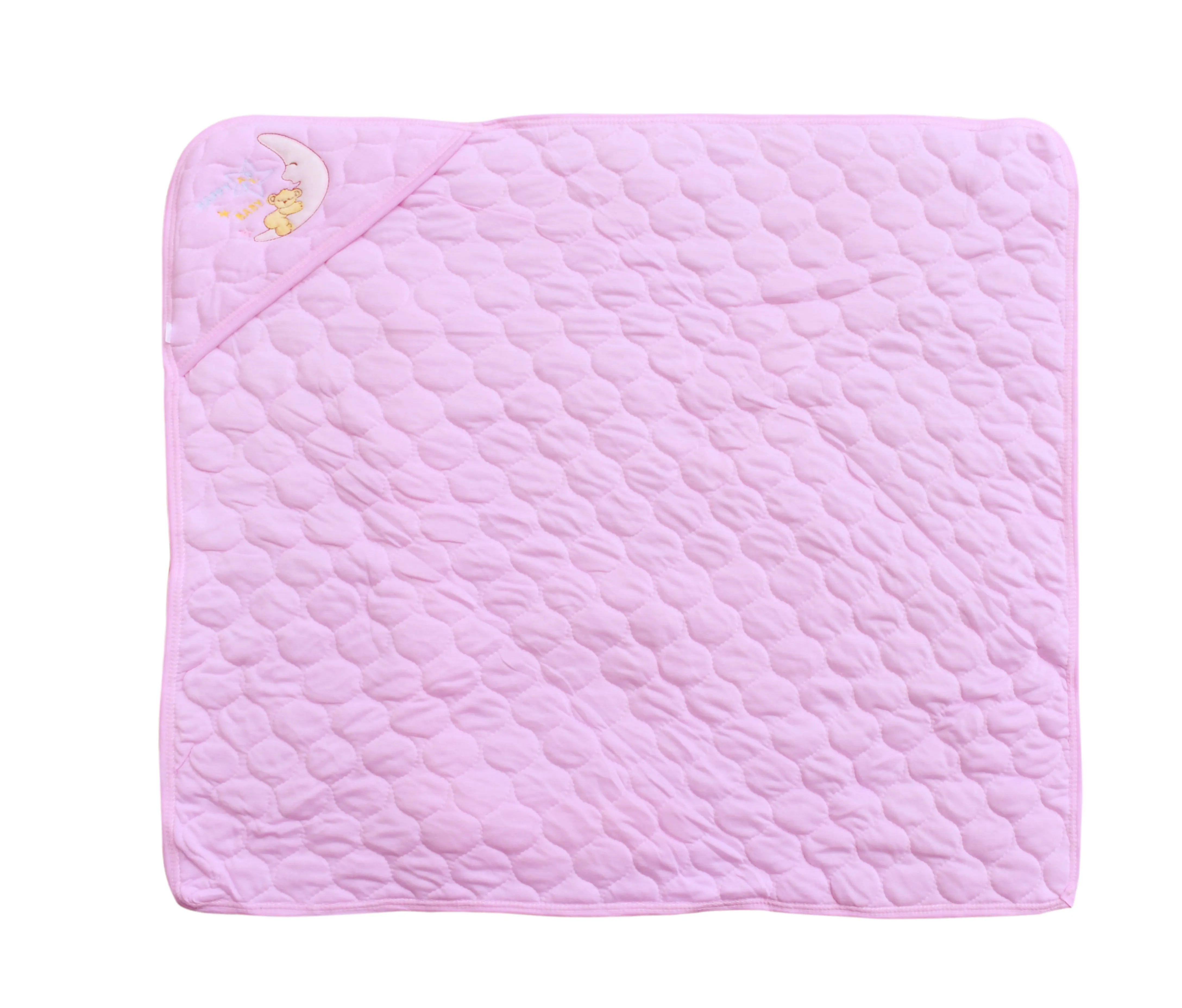 The Little Lookers Newborn Baby Quilted Wrapper Cum Blanket |Cotton Baby Wrap with Hood & Belt/Swaddle/Baby dohar/Baby odhna with Cute Prints