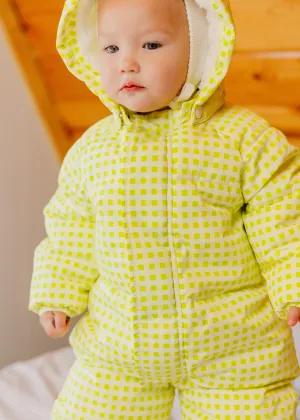 The Marshmallow Snow Suit | Citron Gingham