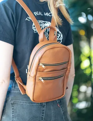 The Mini Annie Backpack - Cowhide