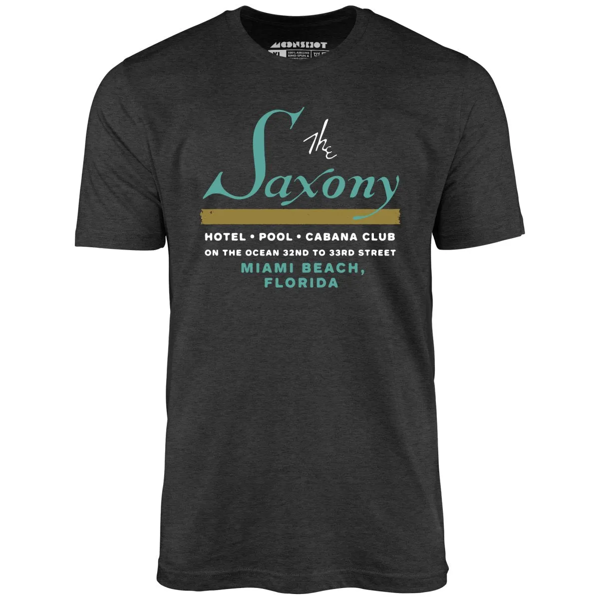 The Saxony - Miami Beach, FL - Vintage Hotel - Unisex T-Shirt