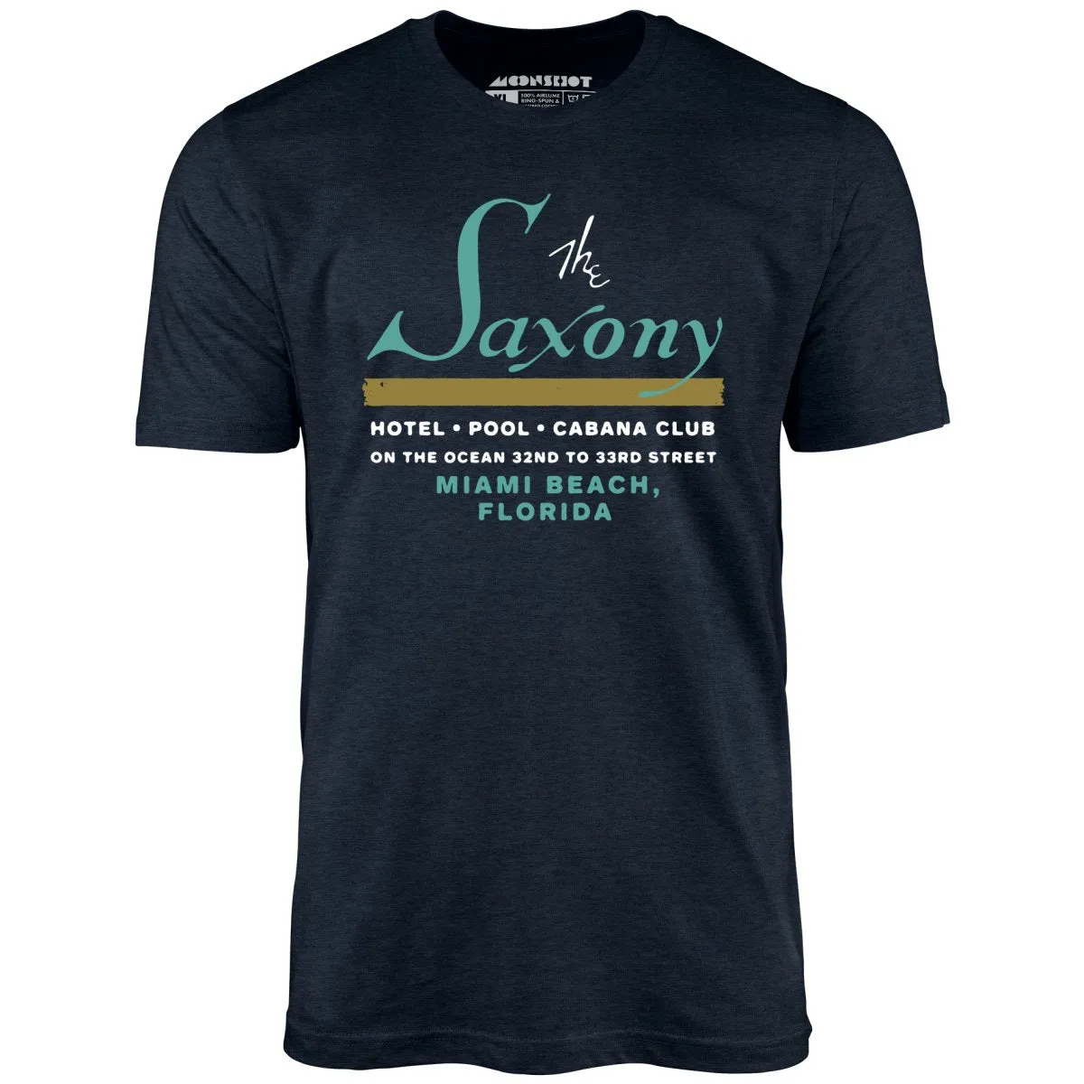 The Saxony - Miami Beach, FL - Vintage Hotel - Unisex T-Shirt